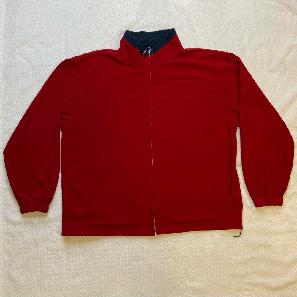 Free country red corduroy full zip jacket